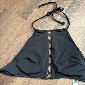 Victoria's Secret Black Halter Bikini Top